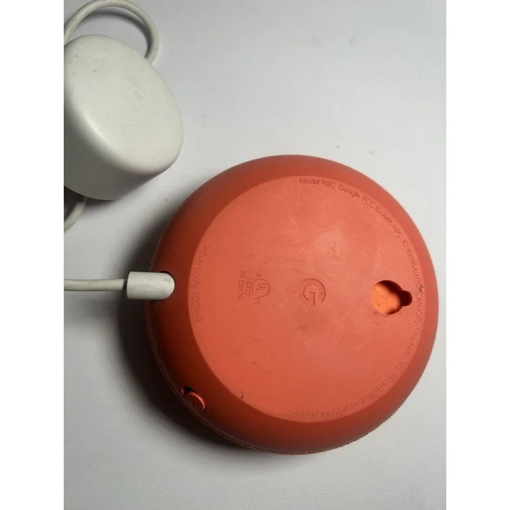 Google Home Nest Mini Smart Speaker Google Assistant Model (H0A) Coral WORKING